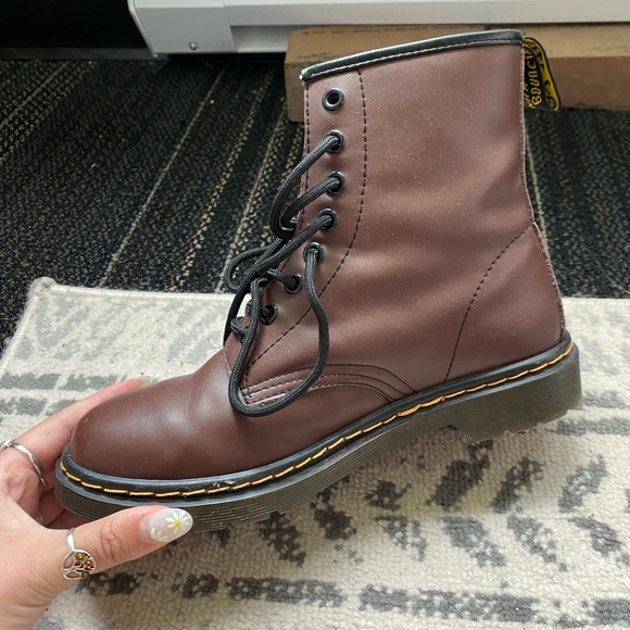 Dr. Martens Purple Combat Boot - Picture 3 of 8